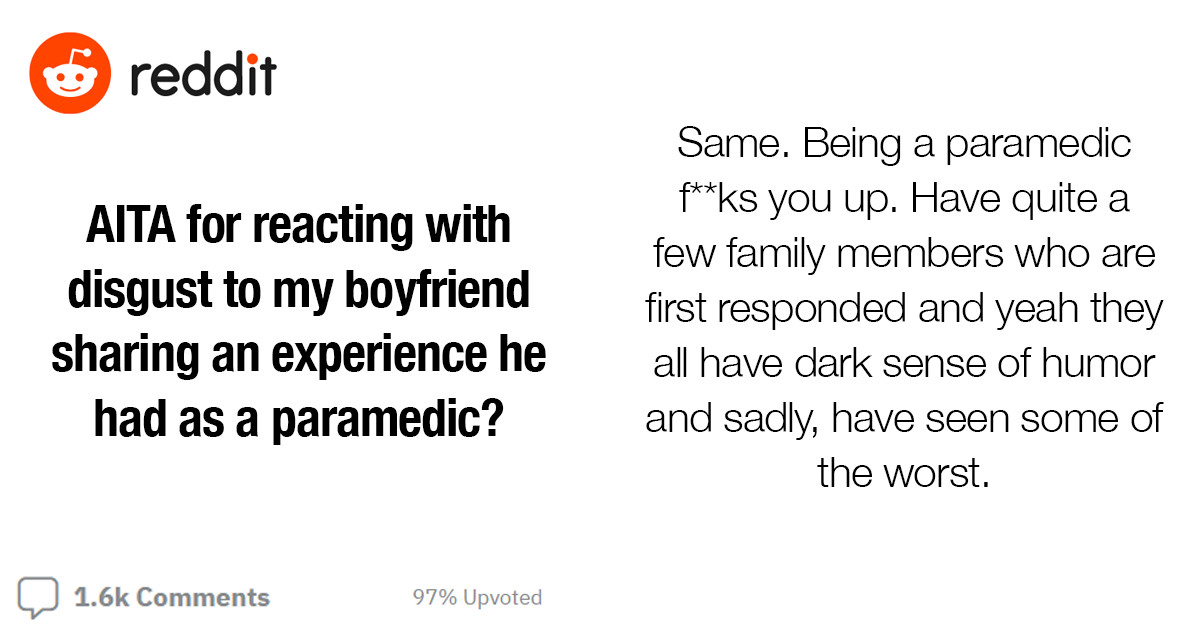 Girl Asks The Internet If She Was Wrong For Reacting With Disgust To One Of Her Boyfriend’s Stories From Work