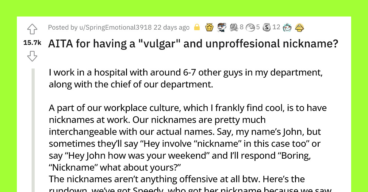 Hospital Worker Confronted By Team Member Because She Had An Unprofessional Nickname