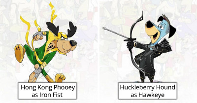 Artist Creates Masterpieces That One Could Not Even Imagine by Crossover of the Marvel and Hanna-Barbera Universes