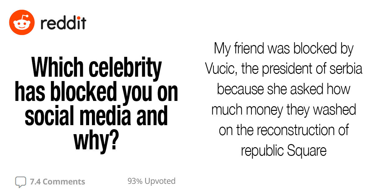 20+ People Share Which Celebrities And Famous Brands Blocked Them On Social Media