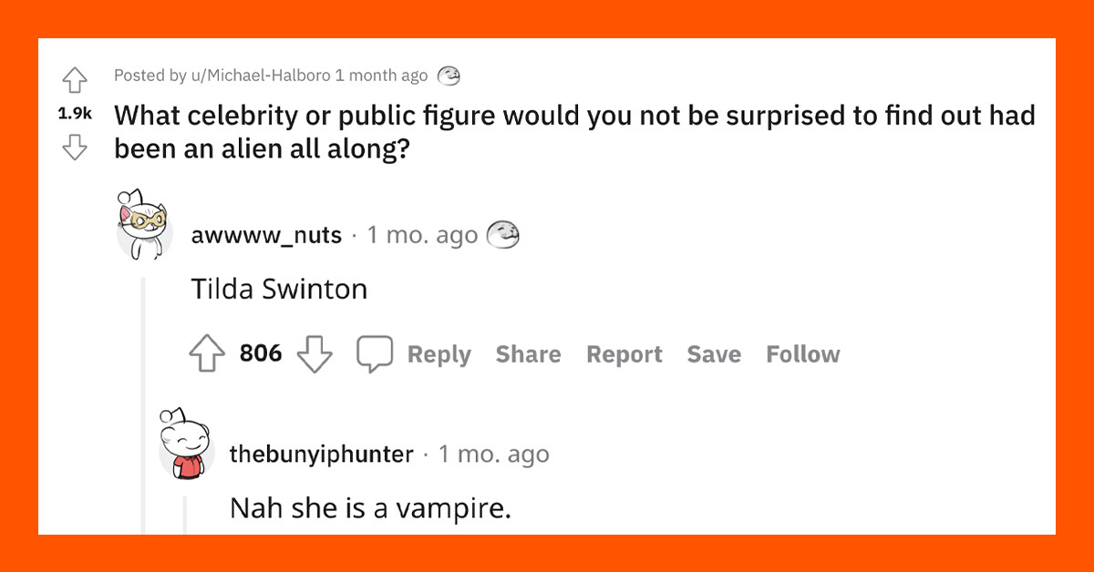 15 People Answer The Weirdest Question Of All – What Celebrity Could Actually Be An Alien