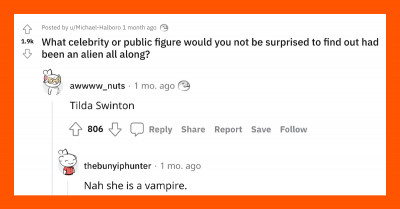15 People Answer The Weirdest Question Of All – What Celebrity Could Actually Be An Alien