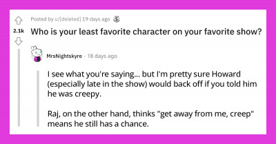 20 People Share Their Least Favorite Characters From Their Favorite Shows