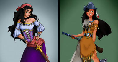Talented Artist Creates Stunning Series Of Disney Princess As Queens