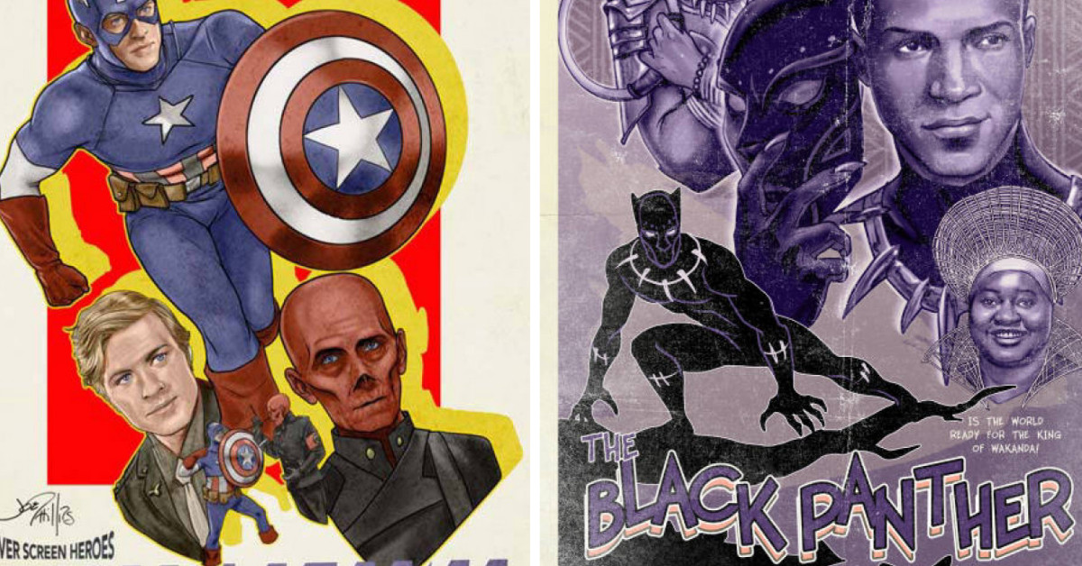 Artist Reimagines Superhero Movies in the Style of the Golden Age of Hollywood, and It's Amazing