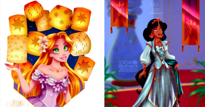 Hungarian Artist's Disney-Inspired Art Is Truly Breathtaking and Beautiful