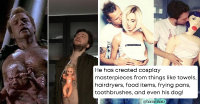 People Can't Get Enough of This Russian Man's Inexpensive Cosplay Costume Ideas