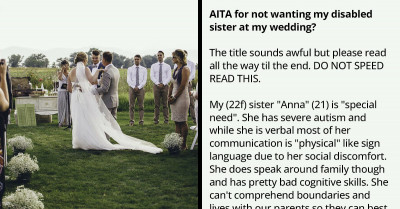 Family Drama Ensues After A Bride Refuses To Invite Her Younger Sister To Her Wedding