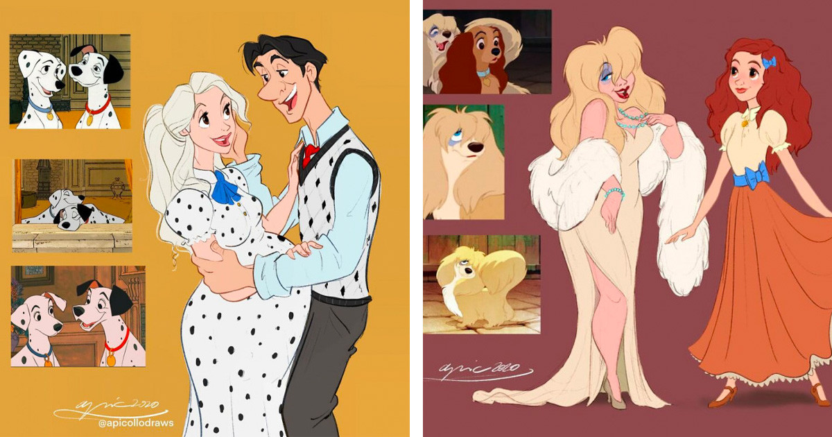 20 Adorable Photos Of Disney Characters Humanimalized – Animals Turned Into Humans And Humans Into Animals