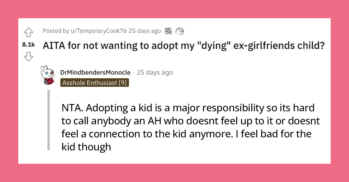 Man Refuses After Ex-Girlfriend on 'Death Bed' Guilt Trips Him into Adopting Her 7-Year-Old