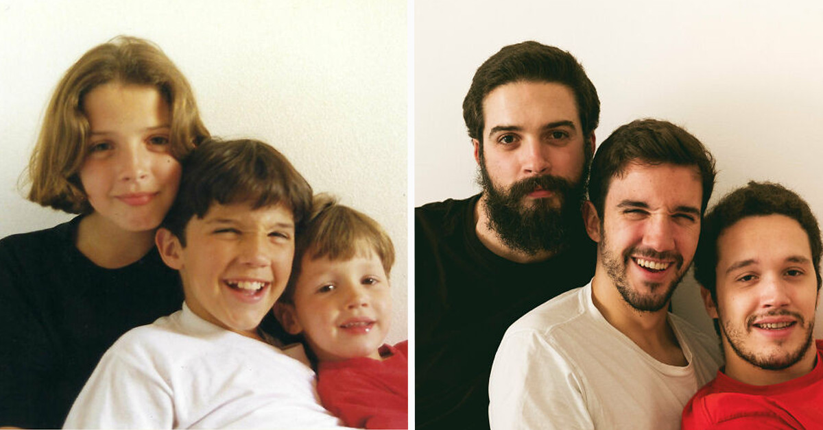 100 Wholesome And Funny Recreations Of Old Photos
