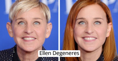 12 Edited Pictures Of Celebrities With A Different Style Other Than Their Signature Hairstyles