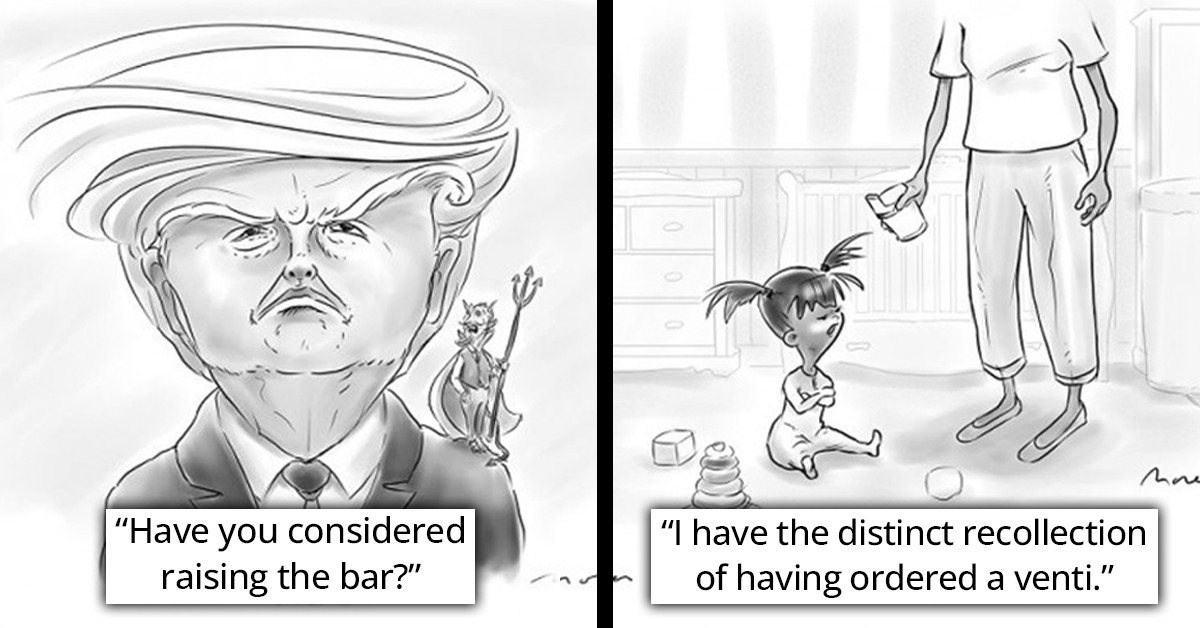 Illustrator Shares 14 Of His Cartoons That Were Rejected By The New Yorker