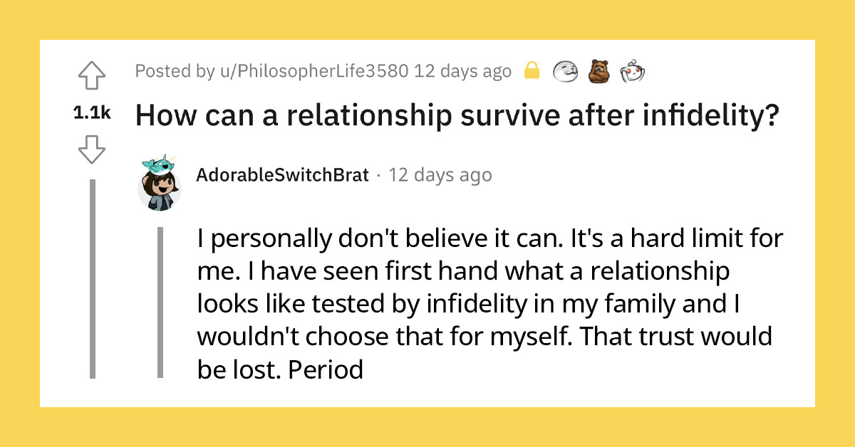 Women Of Reddit Weigh In On Their Thoughts About Making A Relationship Survive After Their Partners Cheat On Them