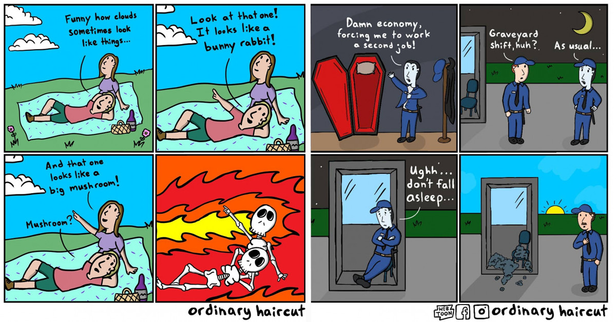 Funny Comics Embedded With Extreme Dark Humor By A Canadian Artist Will Get You Out Of Your Mopey Mood