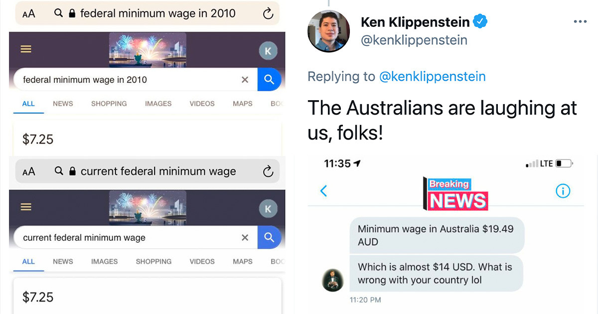 Person Shares Worrying Statistic About The Minimum Wage in 2010 and 2020, And People Contributed With More Statistics That Don’t Paint A Pretty Picture