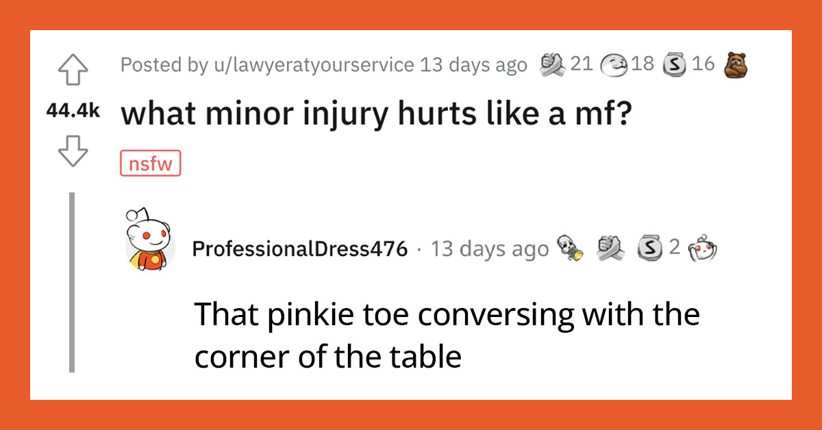 Reading About These Familiar Minor Injuries Is Giving Us All Sympathy Pain