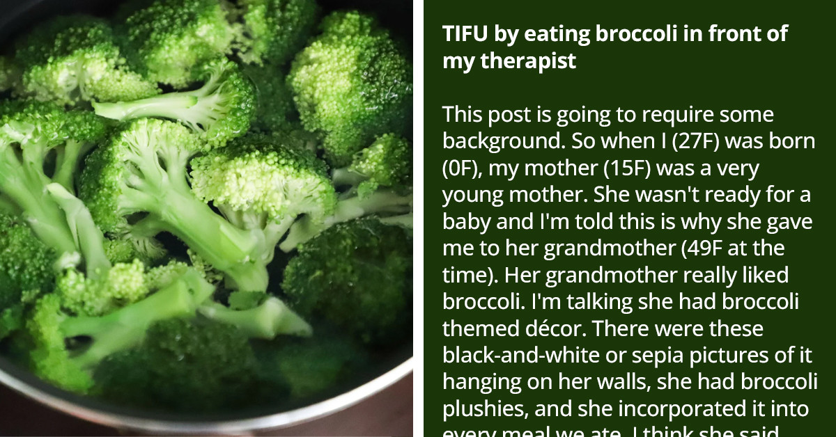 Lady Who Has "Broccoli-Related Trauma" Shares Her Funny Story About When She Vomited on Her Therapist Because of It
