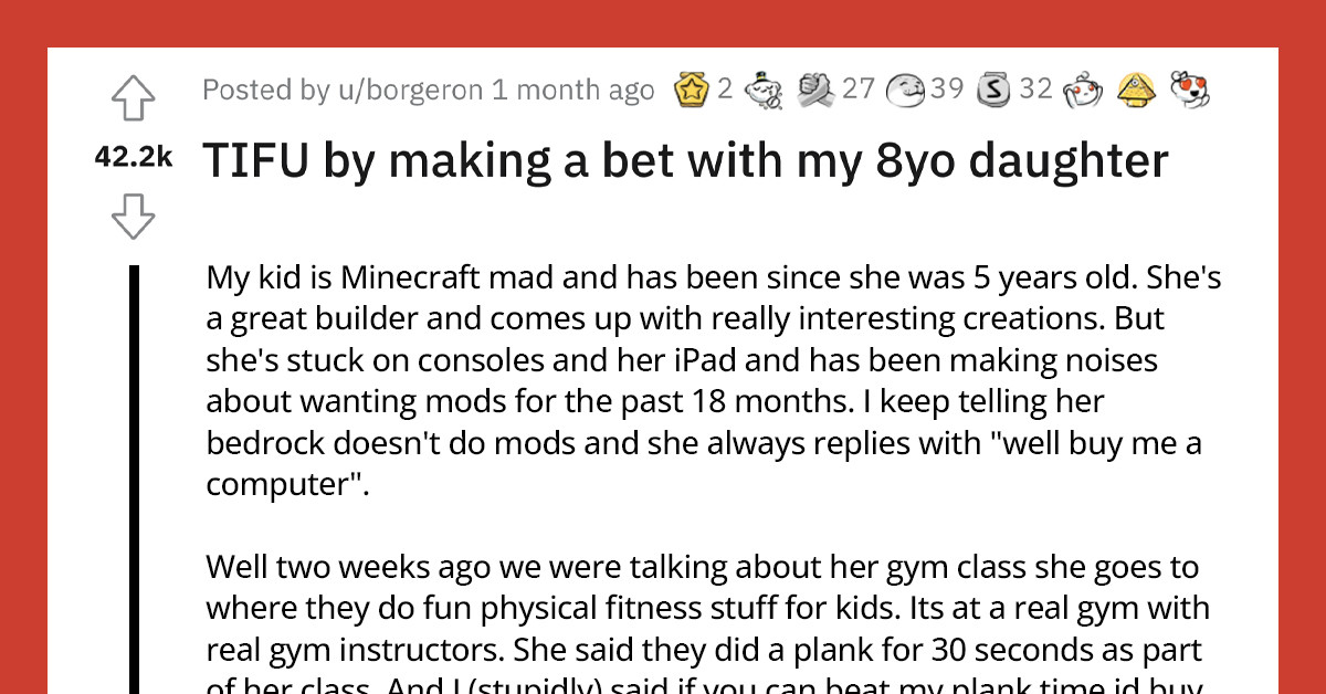 The Moment This Man Placed A Bet With His 8 Year Old And Lost Has Got People Sharing Their Own Fascinating Stories