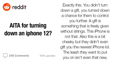 Troubled Teen Turns Down An iPhone 12 His Parents Got Him For Christmas, And Now He Asks The Internet If That’s Okay