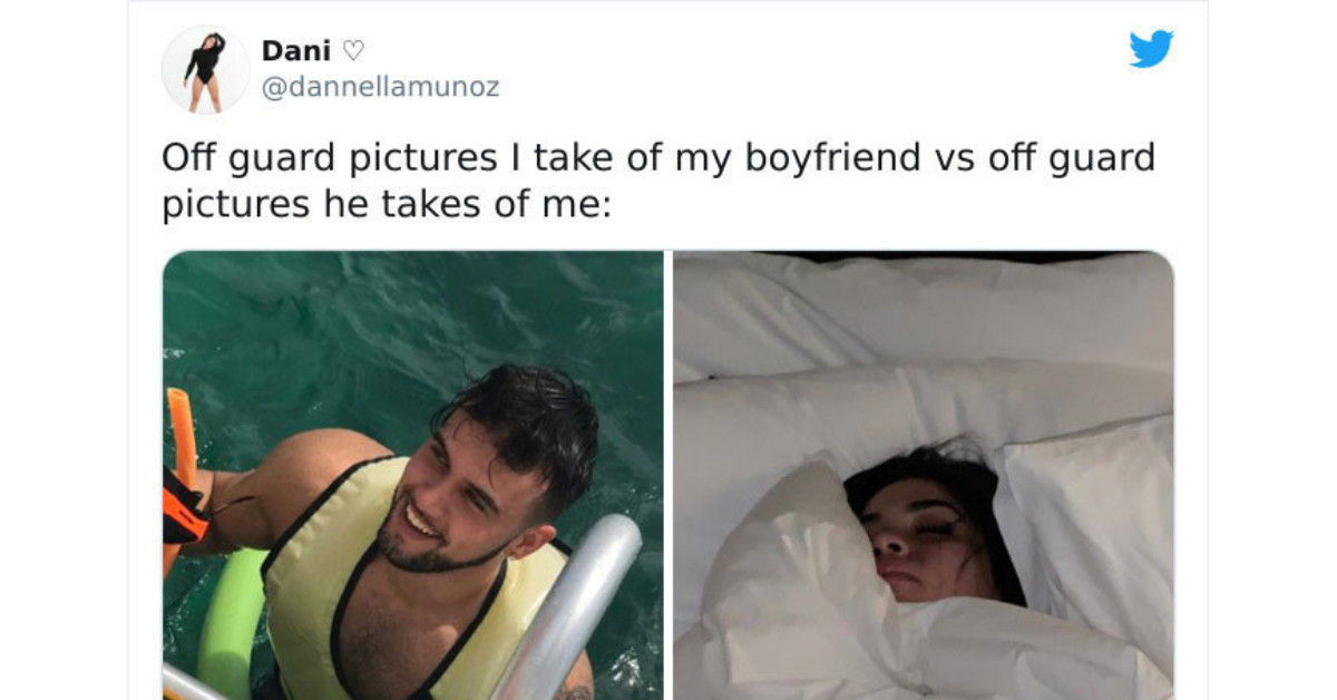Women Share “Pics I Take Of My Boyfriend Vs. Pics He Takes Of Me” Contrasts, And They Are Hilarious