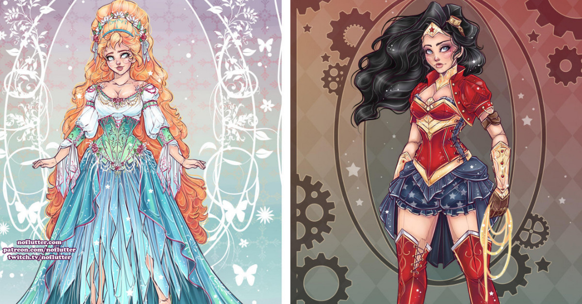 This Talented Artist Recreates Pop Culture Characters In The Style Of Steampunk And Burlesque