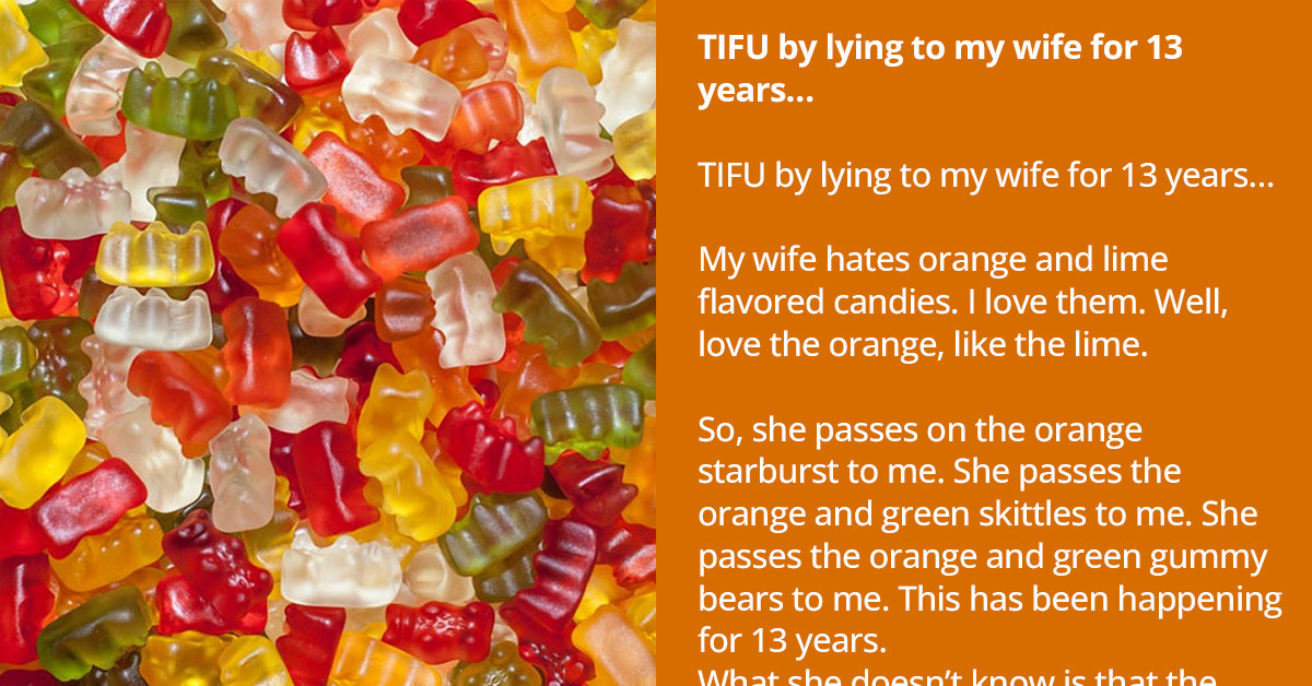 Wife Uncovers Her Husband Lying for 13 Years About Different Gummy Flavours