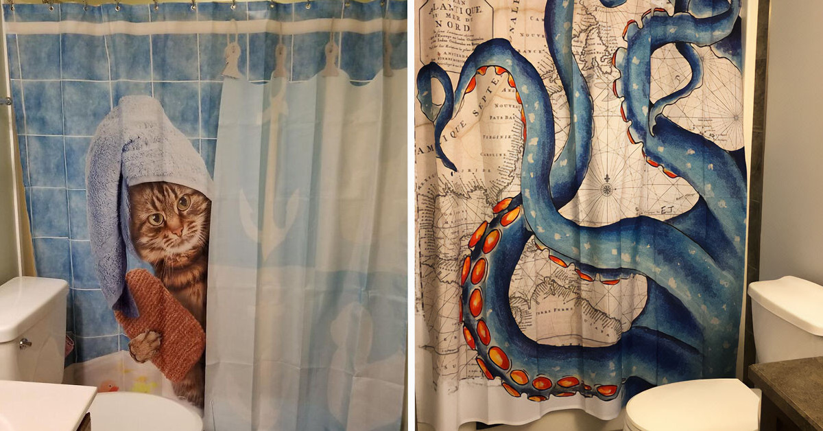 40 Images That Demonstrate How Shower Curtains Can Elevate the Look of Your Bathroom