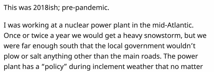 Since there were occurrences where employees at OP's workplace...