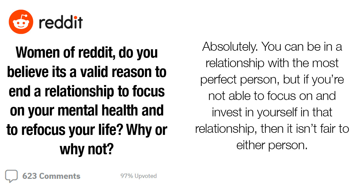 Women Share Their Views On If It’s Okay To End A Relationship To Focus On Their Mental Health