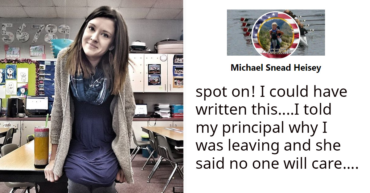 Kindergarten Teacher Quits Her Job And Her Reasons Why Go Viral