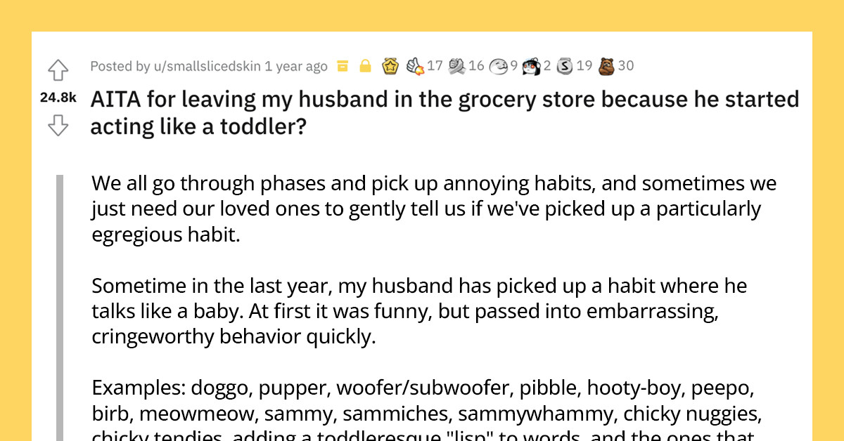 Wife Leaves Husband After She Finds Out That He Kept Annoying Her With Baby Talk Because Of A Bet