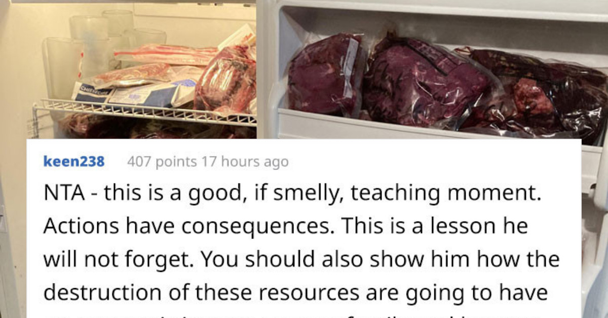 Father Forces Vegetarian Teen To Clean Up Rotten Meat After He Intentionally Unplugged The Family’s Freezer