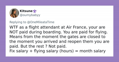 Global Twitter Users Learn That US Flight Attendants Are Only Paid For In-Flight Hours And Passionately Debate The Moral Conundrum Of This Discovery