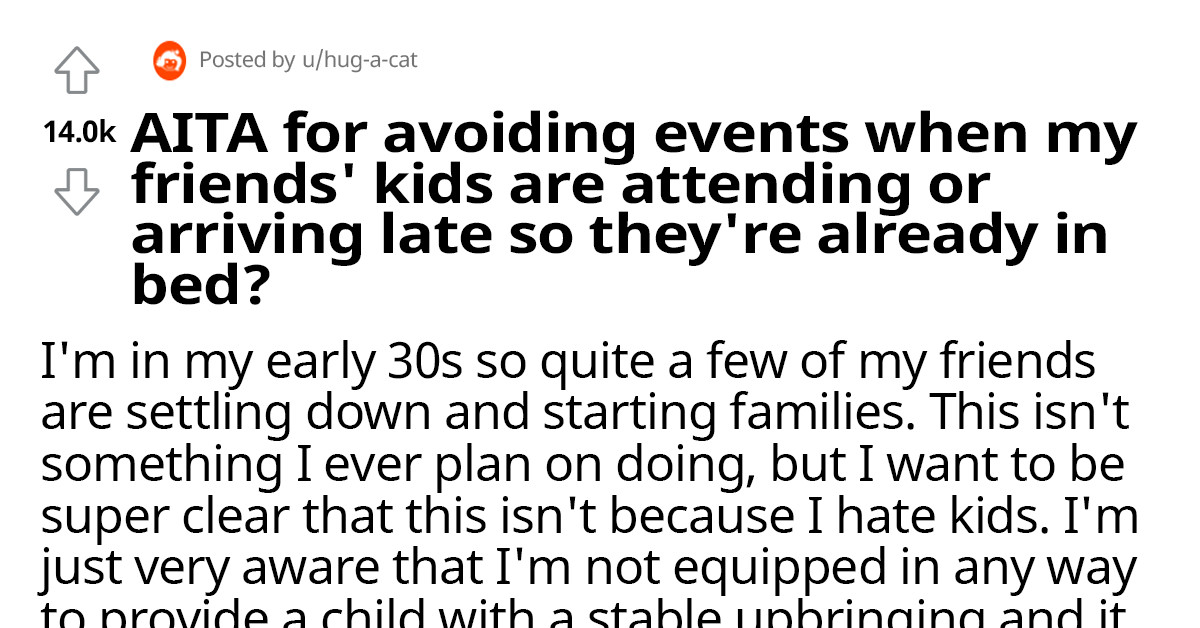Childless Man Asks Reddit If He Is Wrong For Avoiding His Friends' Kids During Their Gatherings After They Accuse Him Of Being A Child Hater