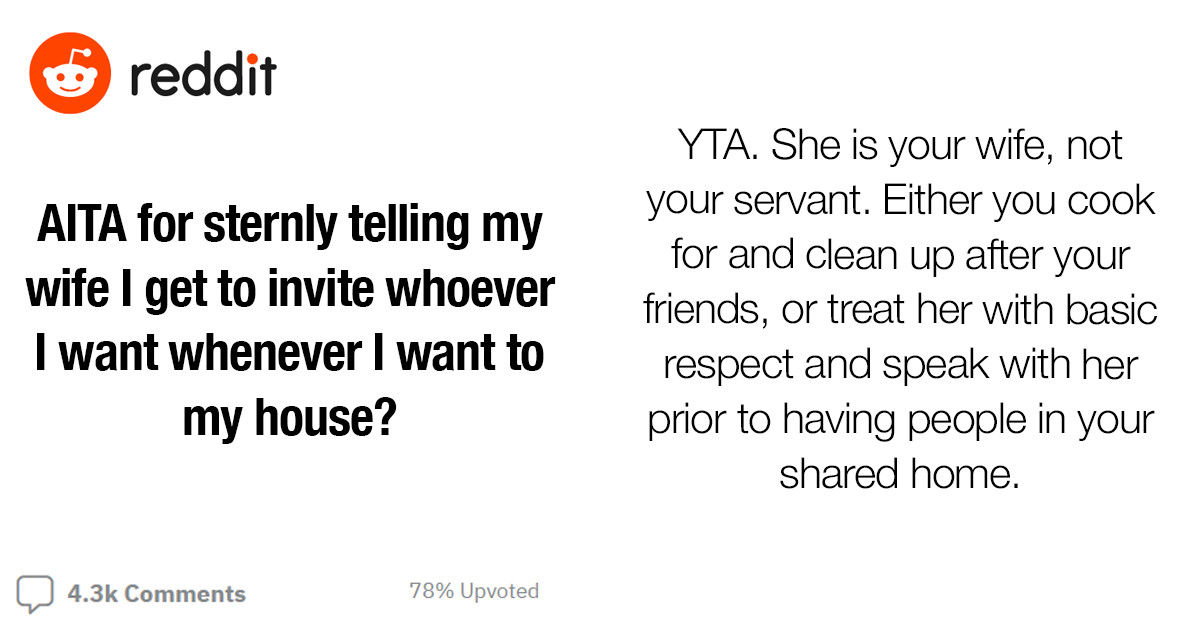 Husband And Wife Have A Massive Fight After Husband Invites His Friends Over For Thanksgiving Dinner