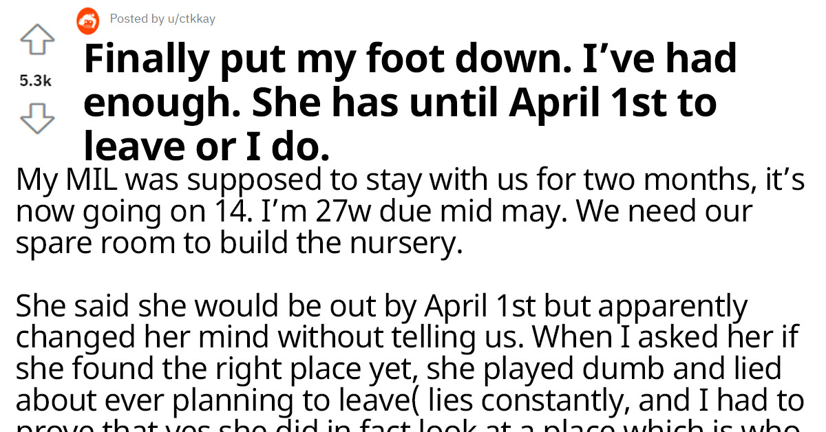 Unable To Tolerate Sociopath MIL, Pregnant DIL Puts Her Foot Down, Gives Husband Ultimatum