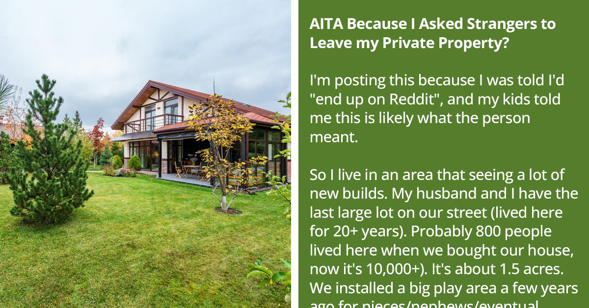 Entitled Trespassing Mom and Dad Shout at a Woman Who Owns a Fenceless Playground After They Were Told to Leave the Private Property