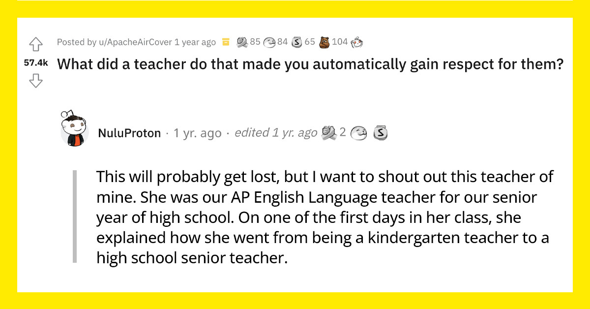 40 People Share How Grateful They Are for the Times Their Teachers and Professors Went Above and Beyond Their Duties