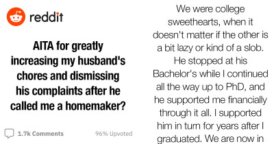 A CEO And A Movie Theater Employee's Marriage Is In Tatters After Their Massive Fight Over The Unequal Distribution Of Chores