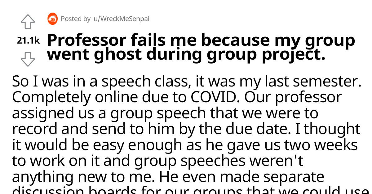 Undergrad Gets A Professor In Trouble After He Failed Student During A Group Project
