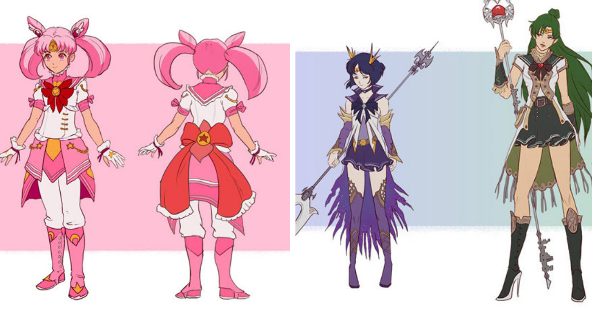 Sailor Moon Fan Crafts Remarkable Redesigns To Pay Tribute To Our Beloved Show