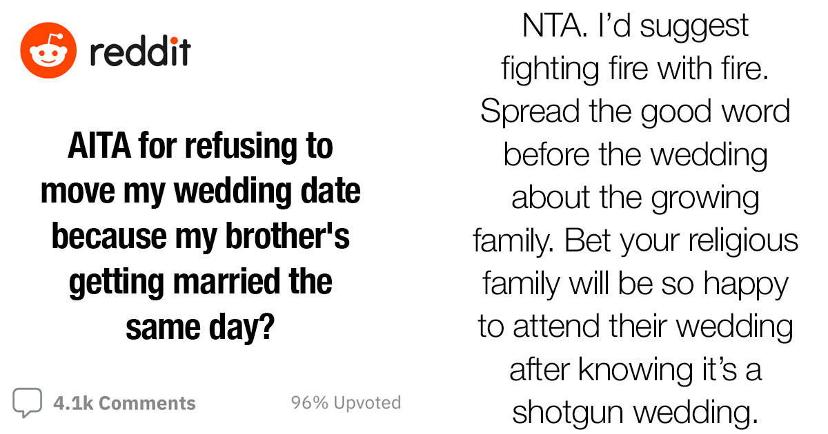 Bride’s Family Lashes Out On Her After She Refused To Sacrifice Her Wedding Date For Her Brother’s Emergency Wedding