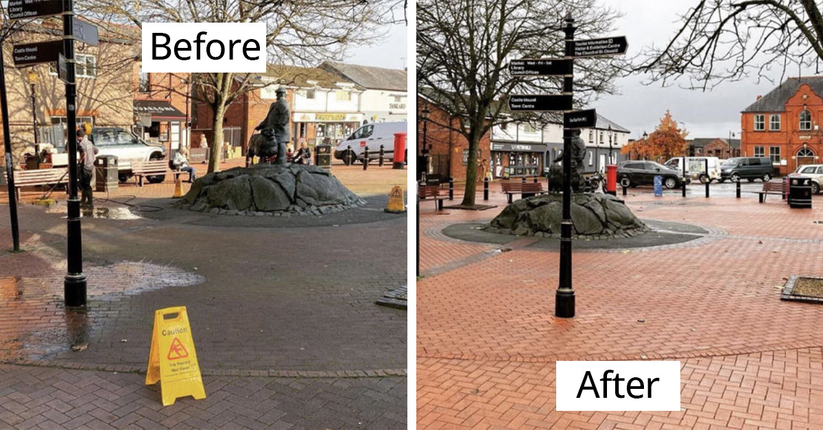 50 Incredibly Satisfying Before-and-After Photos of Successful Power Washing Results