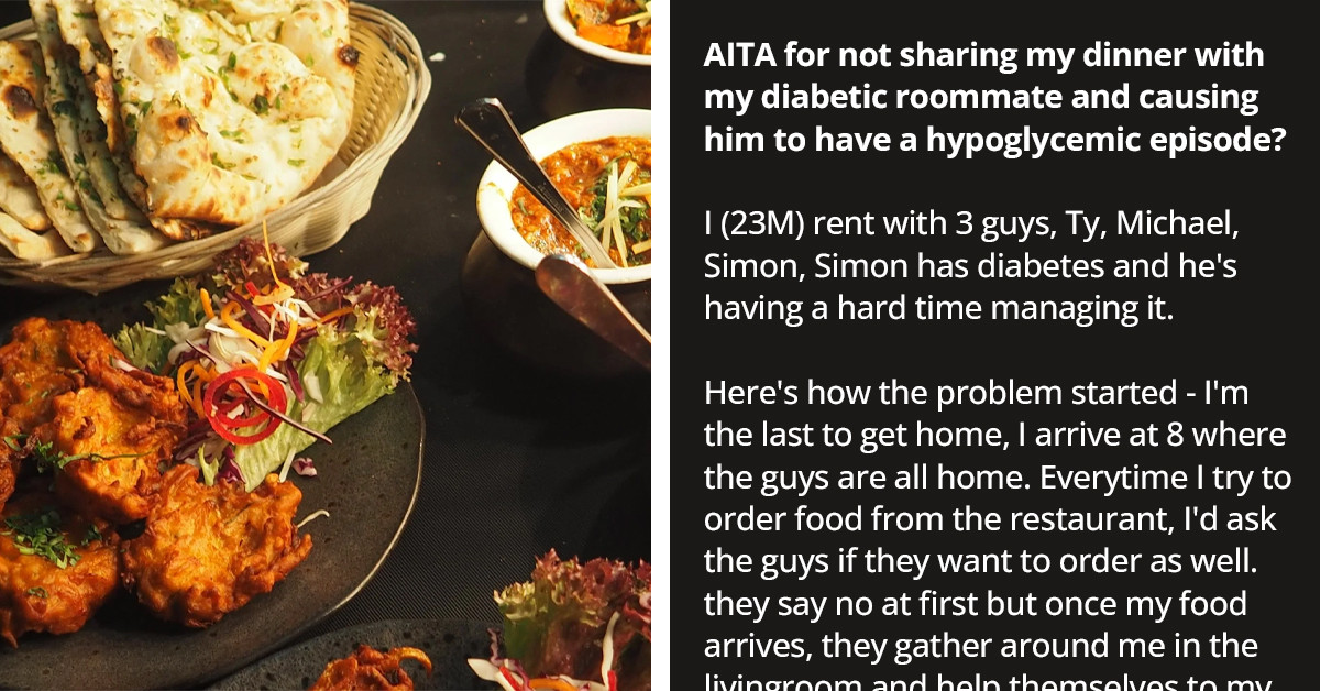 Diabetic Roommate Blames Redditor for Causing His Hypoglycemic Episode After Not Sharing His Food