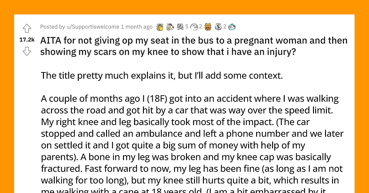 Redditors Applaud This Teenager For Not Giving Up Her Seat To A Pregnant Woman