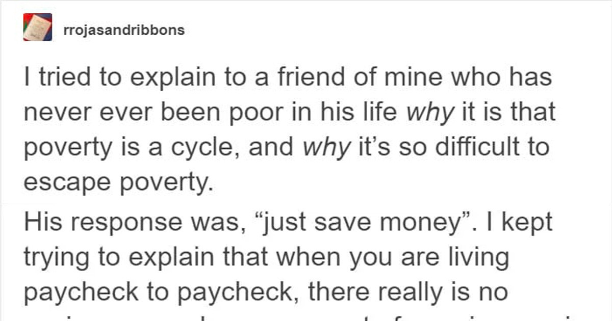 Poor Person Explained What Invisible Poverty Looks Like To His Rich Friend And It Will Change Your Perception Of Life