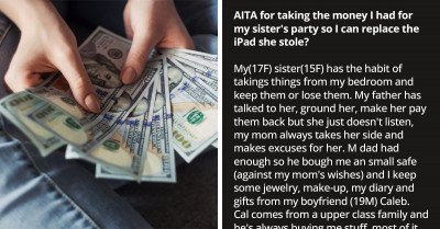 Teenage Redditor Took Her Sister's Party Fund After She Stole Her iPad And Lost It