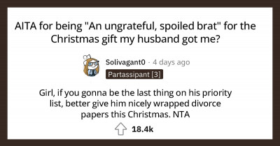 Woman Found Out Her Husband Only Spent $20 On Her For Christmas, And She Didn't Take It Well