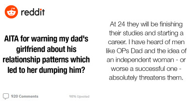 Teen Asks If She Was Wrong For Warning Her Dad’s New Girlfriend About His Dating Patterns